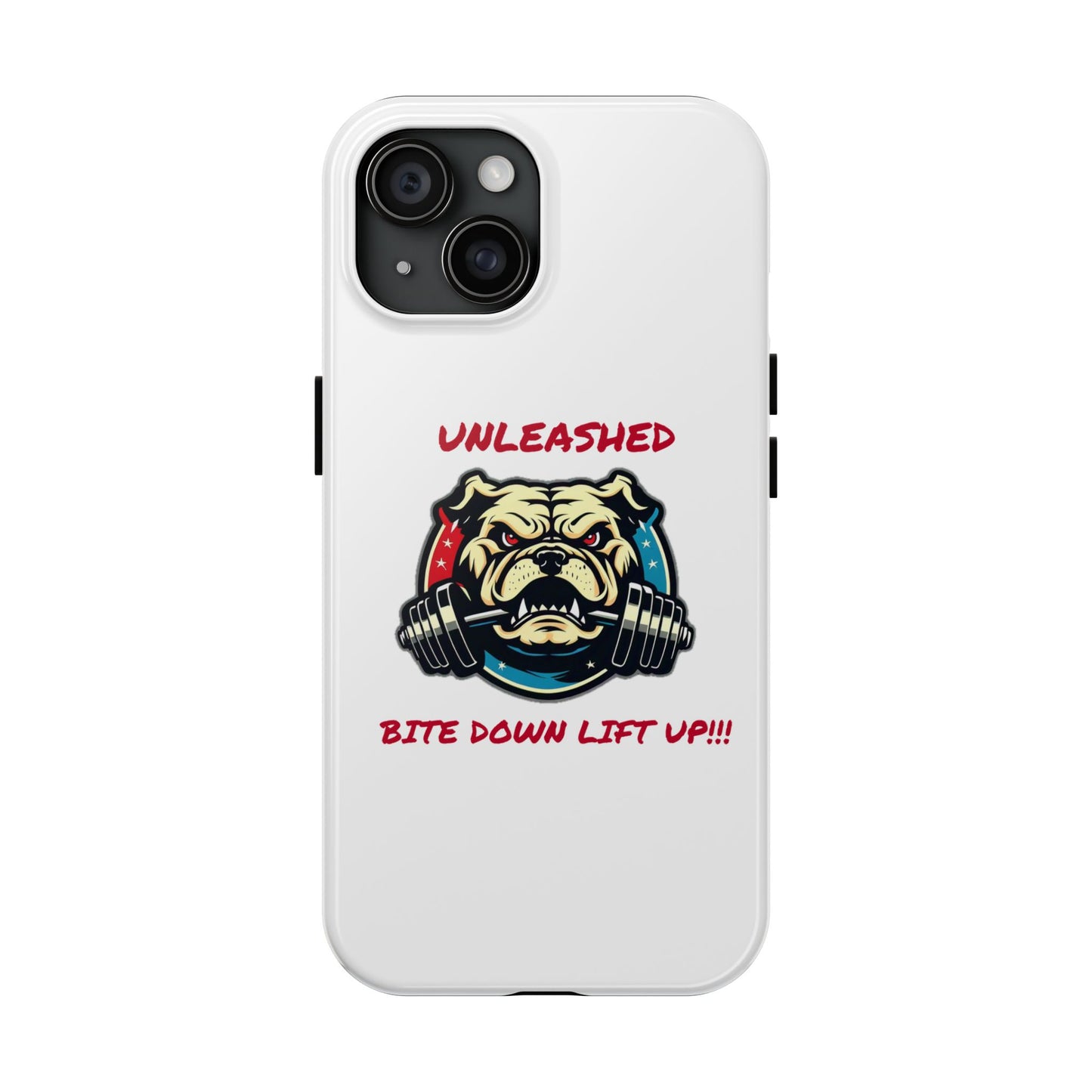 Unleashed Tough Phone Case - Bold Bulldog Design for Fitness Enthusiasts