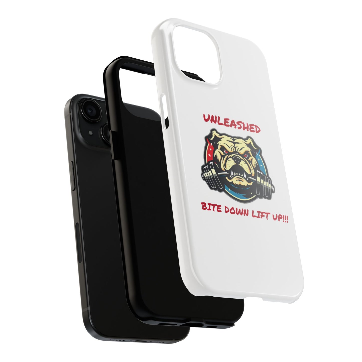 Unleashed Tough Phone Case - Bold Bulldog Design for Fitness Enthusiasts