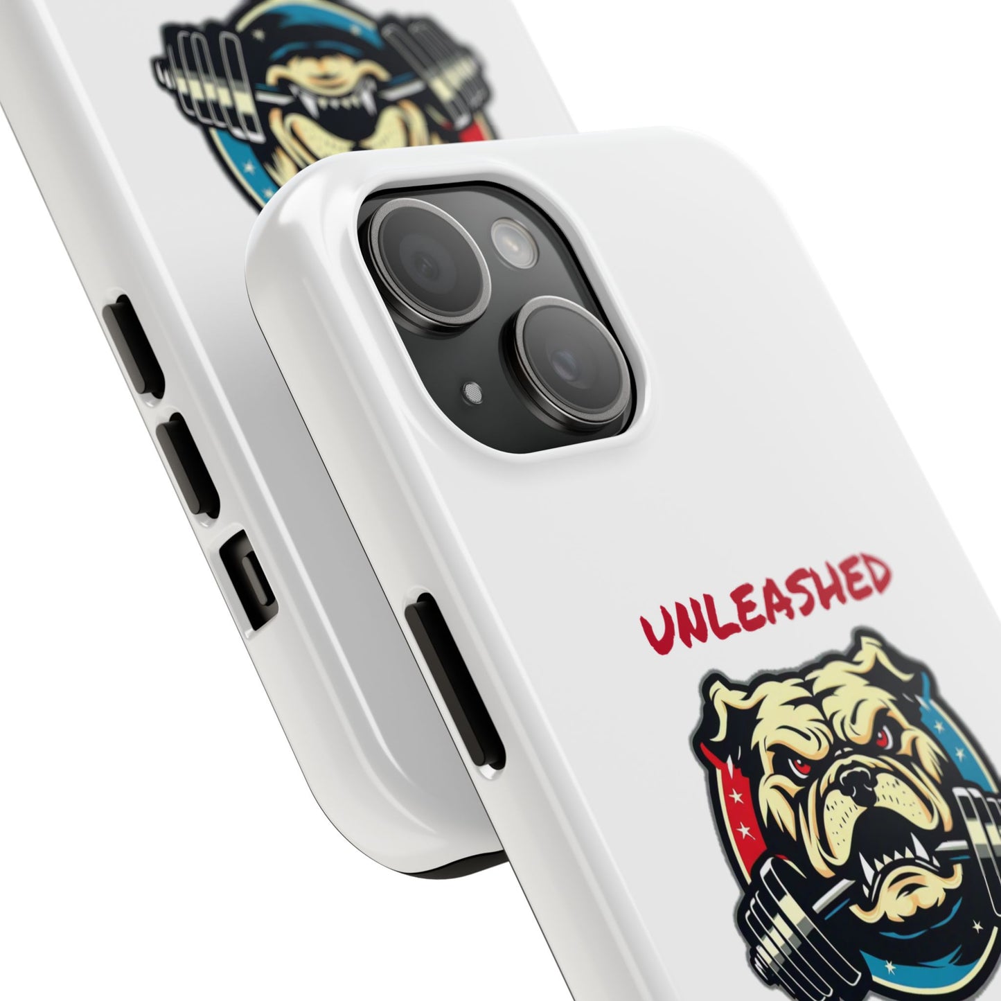 Unleashed Tough Phone Case - Bold Bulldog Design for Fitness Enthusiasts